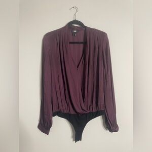 PAIGE NWOT Plum Bodysuit